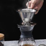 Paperless Coffee Drip Filter for Single Cup Brewing