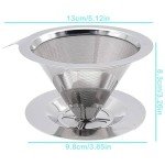 Stainless Steel Pour Over Coffee Dripper Set