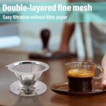 Stainless Steel Pour Over Coffee Dripper Set