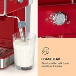 Klarstein Gusto Classico Espresso Maker in Red