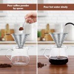LOOFORE Stainless Steel Pour Over Coffee Dripper