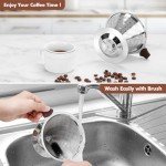 LOOFORE Stainless Steel Pour Over Coffee Dripper