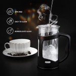2-Cup French Press Coffee Maker, Stainless Steel Filter