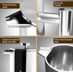 KICHLY Stainless Steel Double Wall French Press