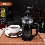 2-Cup French Press Coffee Maker, Stainless Steel Filter