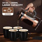 KOOYAT 1000ml French Press Coffee Maker