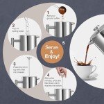 VonShef Stainless Steel 6-Cup French Press Coffee Maker