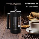 RAINBEAN Glass French Press Coffee Maker - 2 Cups