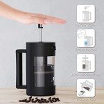 RAINBEAN Glass French Press Coffee Maker - 2 Cups