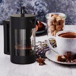 RAINBEAN Glass French Press Coffee Maker - 2 Cups