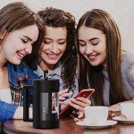 RAINBEAN Glass French Press Coffee Maker - 2 Cups