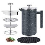 MOGGA 34oz Double-Walled French Press Coffee Maker