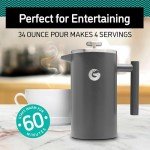 Coffee Gator 1L French Press - Double-Wall Insulated
