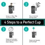 Coffee Gator 1L French Press - Double-Wall Insulated