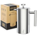 Coffee Llama™ 1L Stainless Steel French Press
