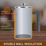 MOGGA 34oz Double-Walled French Press Coffee Maker