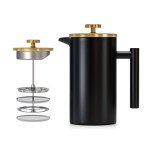 Enfmay 350ml Stainless Steel French Press Coffee Maker