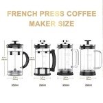 RAINBEAN 2-Cup French Press Coffee Maker