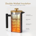 Enfmay 350ml Stainless Steel French Press Coffee Maker