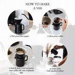 Pour Over Coffee Maker Set - Black Ceramic