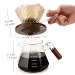 Lalord 600ml Pour Over Coffee Maker Set