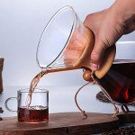 Elegant Wooden Pour Over Coffee Maker Set