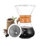 Bestcool 400ml Manual Coffee Maker with Glass Carafe