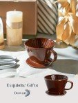 DOWAN Ceramic Pour Over Coffee Dripper
