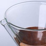 Elegant Wooden Pour Over Coffee Maker Set