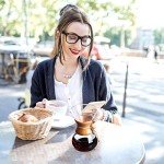Bestcool 400ml Manual Coffee Maker with Glass Carafe