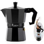 RAINBEAN 3-Cup Italian Stovetop Espresso Maker