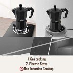 RAINBEAN 3-Cup Italian Stovetop Espresso Maker