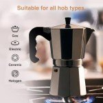 9-Cup Italian Espresso Maker for Stovetop Brewing