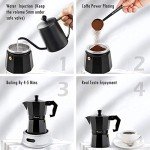 RAINBEAN 3-Cup Italian Stovetop Espresso Maker