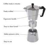 Moka Pot Espresso Maker for 3 Cups