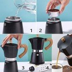 AIFUSI Stovetop Moka Pot for Espresso Brewing