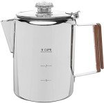 Coletti Bozeman 9-Cup Camping Coffee Percolator