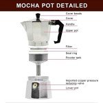 Italian Moka Espresso Coffee Pot - All Sizes Available