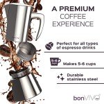 bonVIVO Intenca Stainless Steel Moka Pot – 300ml