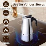 Godmorn 6-Cup Stovetop Espresso Maker Moka Pot