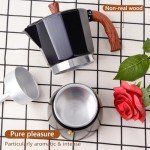 JingleChoo 6-Cup Stovetop Espresso Maker - Black