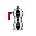 Alessi Pulcina Espresso Maker - Red, 6 Cups