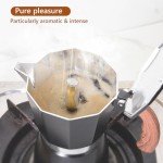 JingleChoo 6-Cup Stovetop Espresso Maker - Black