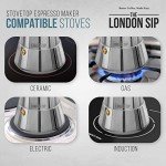 Stainless Steel Espresso Maker by The London Sip