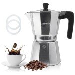 Azontion 6-Cup Aluminum Moka Pot Espresso Maker
