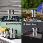 Azontion 6-Cup Aluminum Moka Pot Espresso Maker