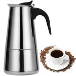 Stainless Steel Stovetop Espresso Maker - 6 Cup