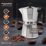 Azontion 6-Cup Aluminum Moka Pot Espresso Maker