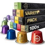 100 Nespresso Compatible Pods Variety Pack - 9 Flavors