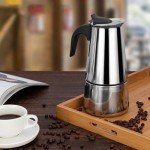 Stainless Steel Stovetop Espresso Maker - 6 Cup